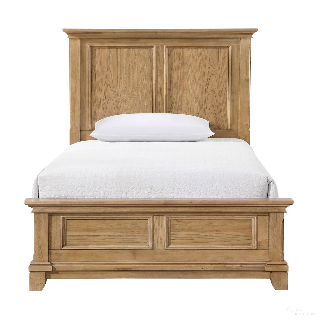 The appearance of Sunstone Full Panel Bed in Natural designed by New Classic in the transitional interior design. This honey brown piece of furniture was selected by 1StopBedrooms from Sunstone Collection to add a touch of cosiness and style into your home. Sku: B3907-410;B3907-420;B3907-530. Bed Type: Panel Bed. Material: Wood. Bed Size: Full.