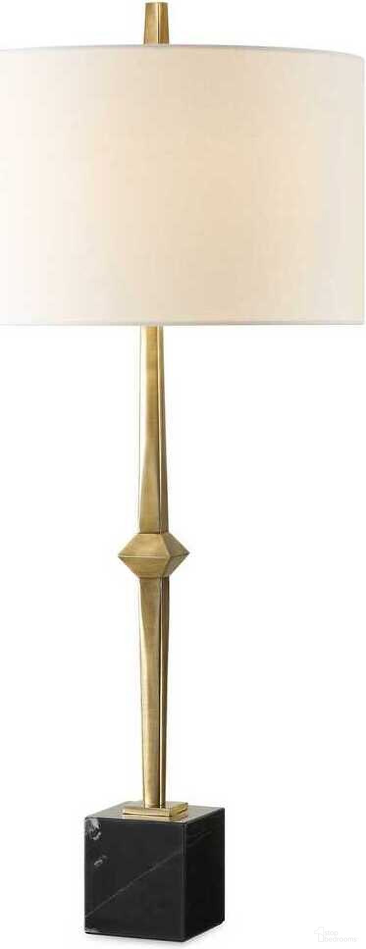 Suranne Table Lamp In Brass and Black
