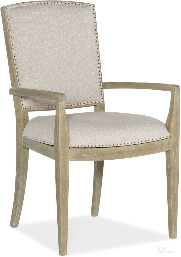The appearance of Surfrider Carved Back Arm Chair set of 2 designed by Hooker in the transitional interior design. This beige piece of furniture was selected by 1StopBedrooms from Surfrider Collection to add a touch of cosiness and style into your home. Sku: 6015-75401-80. Material: Fabric. Chair Type: Arm Chair.