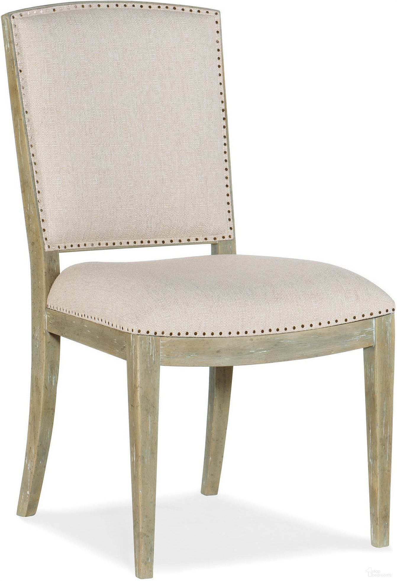 The appearance of Surfrider Carved Back Side Chair set of 2 designed by Hooker in the transitional interior design. This beige piece of furniture  was selected by 1StopBedrooms from Surfrider Collection to add a touch of cosiness and style into your home. Sku: 6015-75411-80. Material: Fabric. Chair Type: Side Chair.