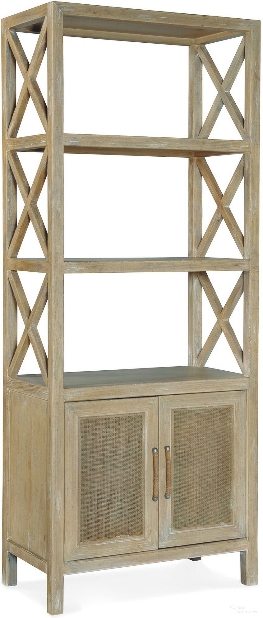 The appearance of Surfrider Entertainment Pier designed by Hooker in the transitional interior design. This light wood piece of furniture was selected by 1StopBedrooms from Surfrider Collection to add a touch of cosiness and style into your home. Sku: 6015-55443-80. Material: Veneer.