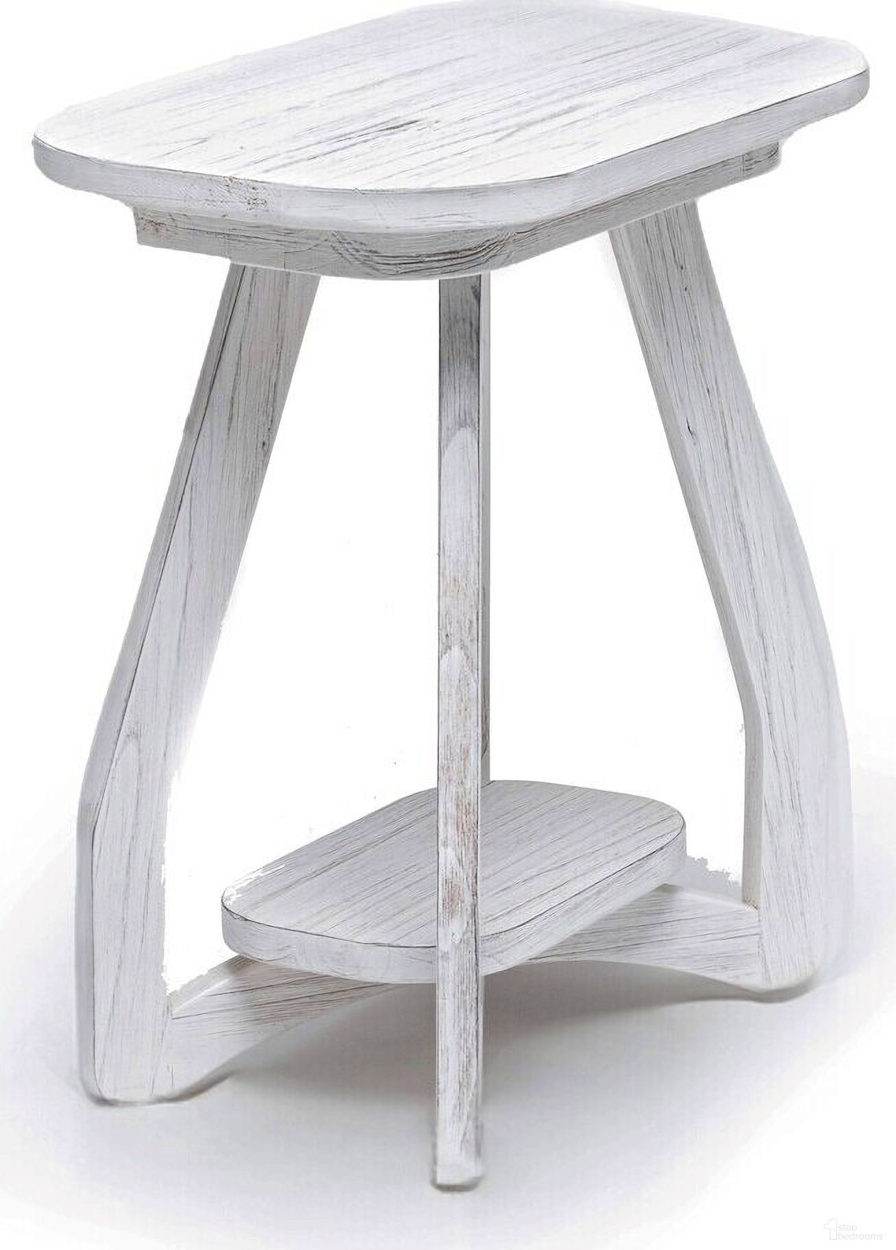 The appearance of Surfside Chairside Table In White designed by Sea Winds Trading in the transitional interior design. This white piece of furniture was selected by 1StopBedrooms from Surfside Collection to add a touch of cosiness and style into your home. Sku: B27705-WW. Material: Wood.