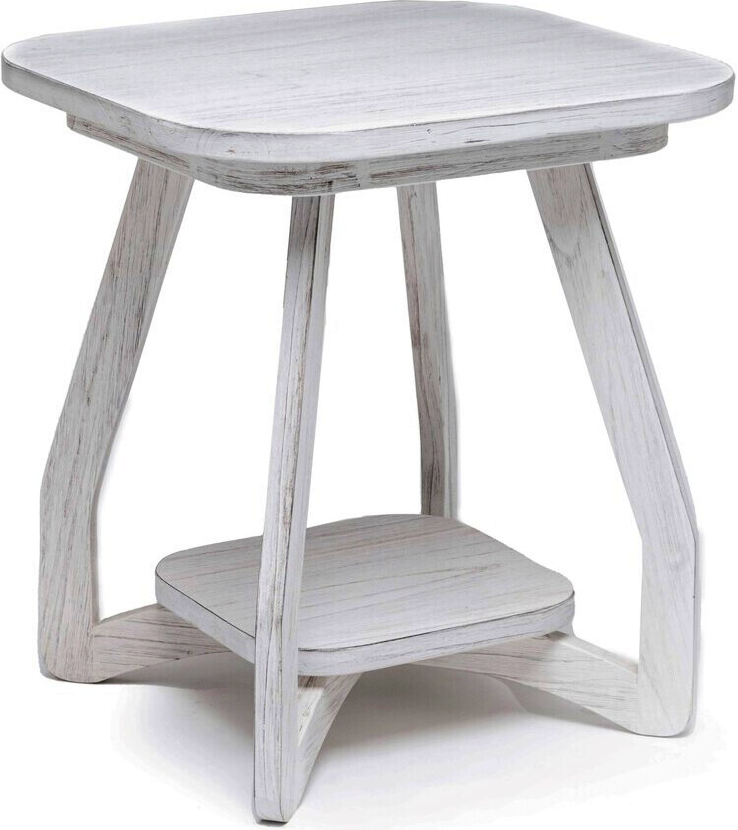 Surfside End Table In White by Sea Winds Trading 1StopBedrooms