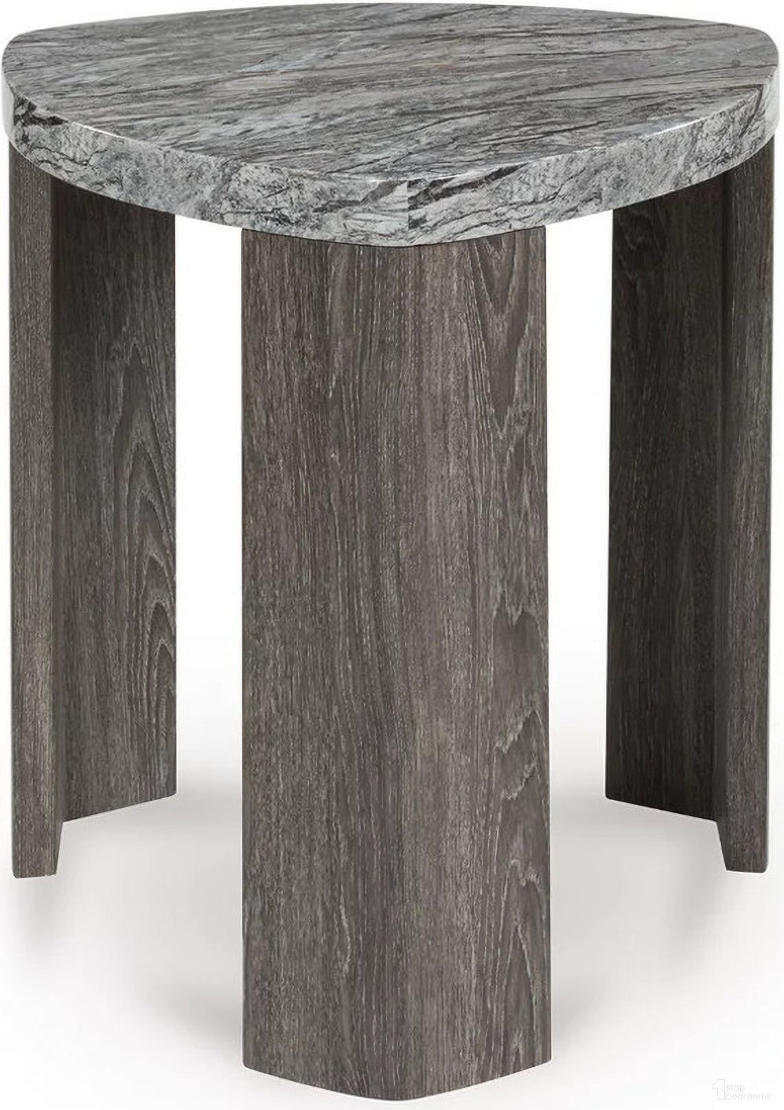 The appearance of Surmour End Table In Gray and Brown designed by Signature Design by Ashley in the modern / contemporary interior design. This gray/brown piece of furniture was selected by 1StopBedrooms from Surmour Collection to add a touch of cosiness and style into your home. Sku: T600-6. Material: Marble.
