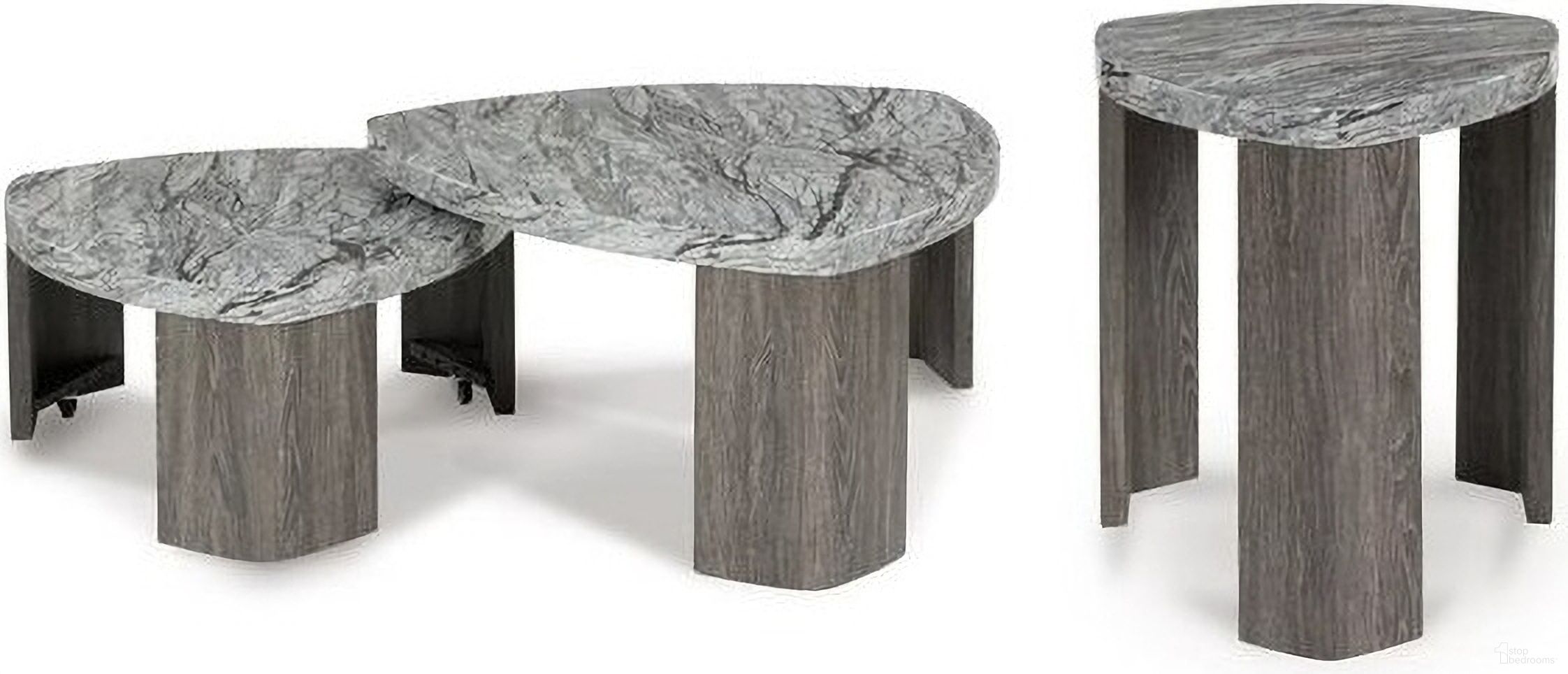 The appearance of Surmour Occasional Table Set In Gray and Brown designed by Signature Design by Ashley in the modern / contemporary interior design. This gray/brown piece of furniture was selected by 1StopBedrooms from Surmour Collection to add a touch of cosiness and style into your home. Sku: T600-0;T600-6. Material: Marble.