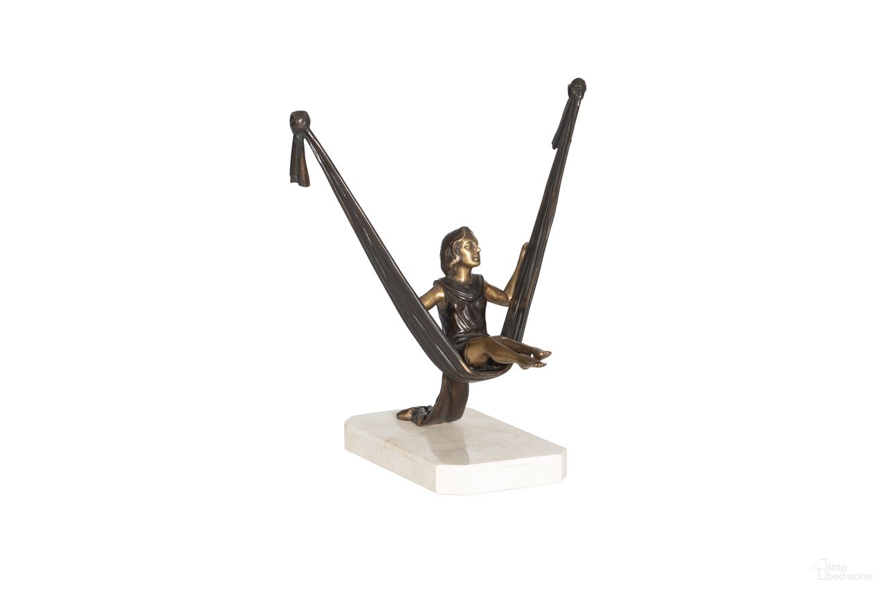 Suspension Sculpture In Brass and Off White