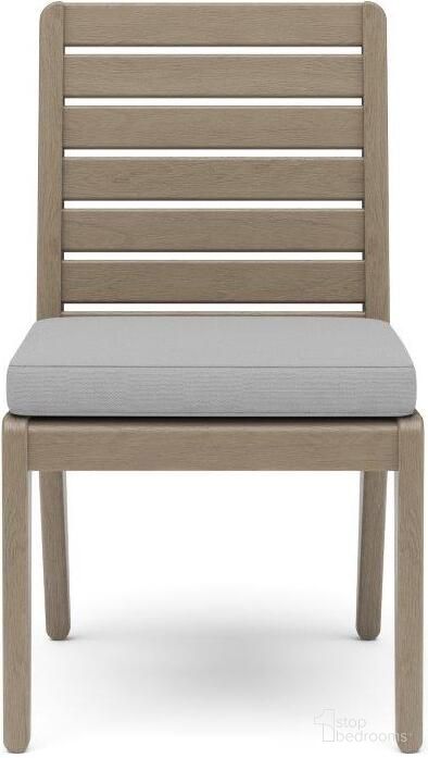 The appearance of Sustain Outdoor Dining Chair Set Of Two In Gray designed by Homestyles in the transitional interior design. This gray piece of furniture  was selected by 1StopBedrooms from Sustain Collection to add a touch of cosiness and style into your home. Sku: 5675-80. Material: Wood.
