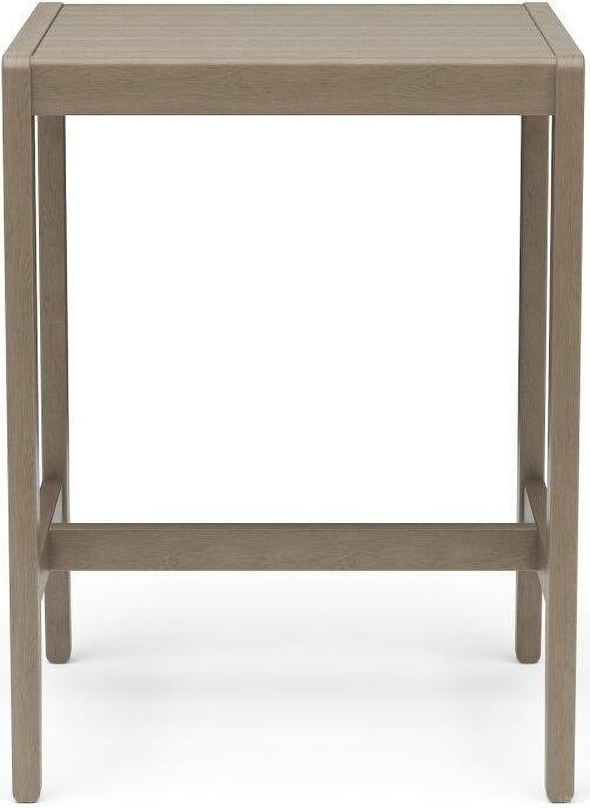 The appearance of Sustain Outdoor High Bistro Table In Gray designed by Homestyles in the transitional interior design. This gray piece of furniture was selected by 1StopBedrooms from Sustain Collection to add a touch of cosiness and style into your home. Sku: 5675-35. Table Top Shape: Square. Material: Wood.