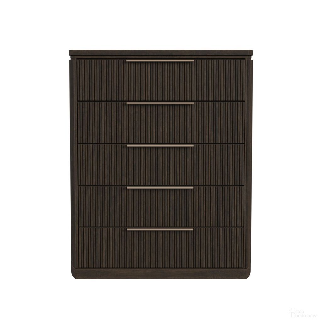 The appearance of Sutton 5-Drawer Chest In Dark Brown designed by Picket House in the modern / contemporary interior design. This dark brown piece of furniture was selected by 1StopBedrooms from Sutton Collection to add a touch of cosiness and style into your home. Sku: B-16000-5-CH. Material: Paper.