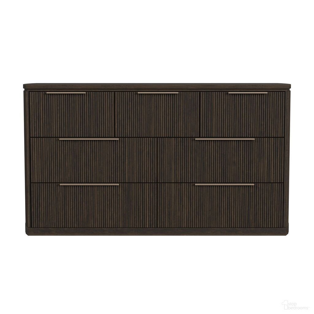 The appearance of Sutton 7-Drawer Dresser In Dark Brown designed by Picket House in the modern / contemporary interior design. This dark brown piece of furniture was selected by 1StopBedrooms from Sutton Collection to add a touch of cosiness and style into your home. Sku: B-16000-5-DR. Material: Paper.