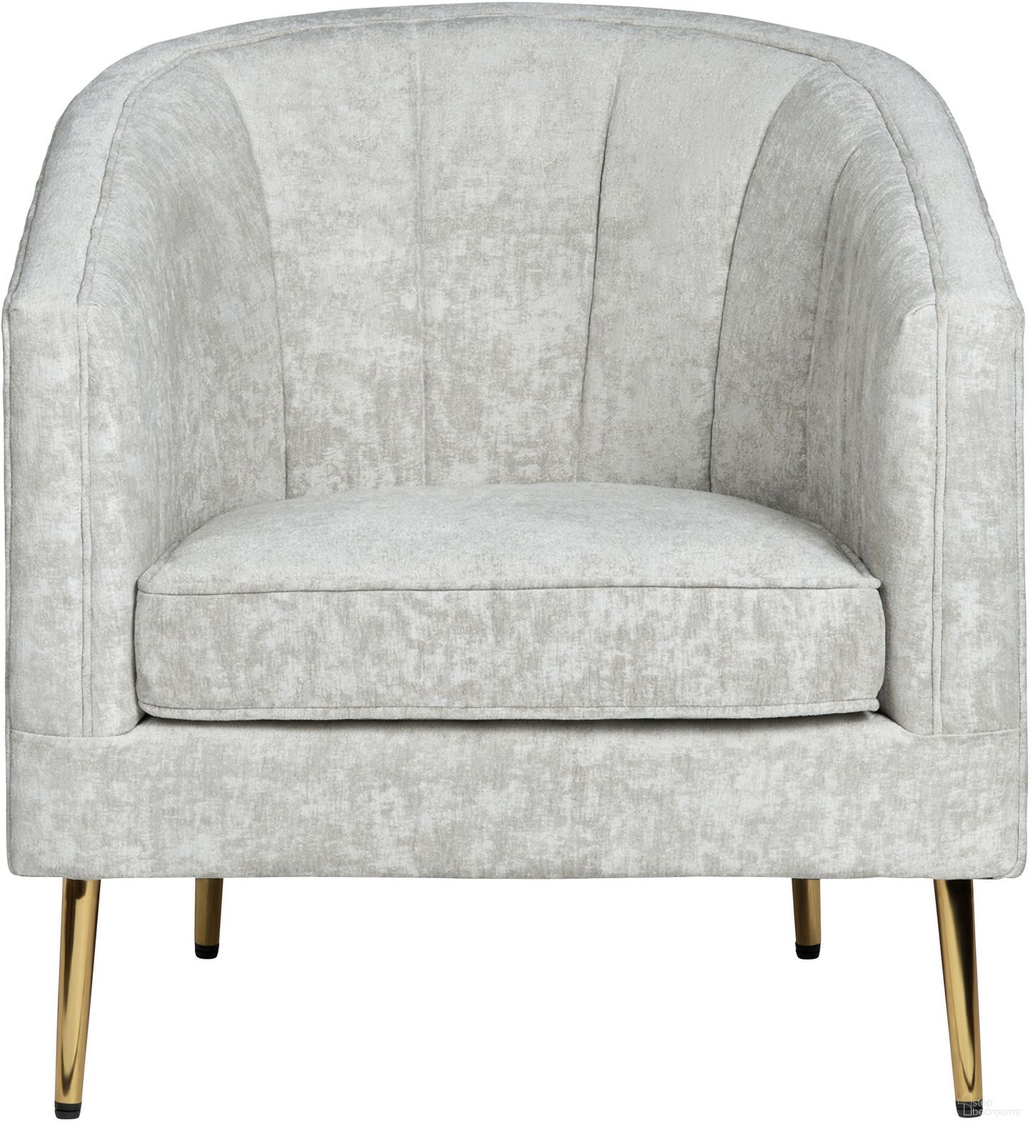 The appearance of Sutton Accent Chair In Gold and Beige designed by Crestview Collection in the modern / contemporary interior design. This gold and beige piece of furniture  was selected by 1StopBedrooms from  to add a touch of cosiness and style into your home. Sku: CVFZR4509. Material: Linen.