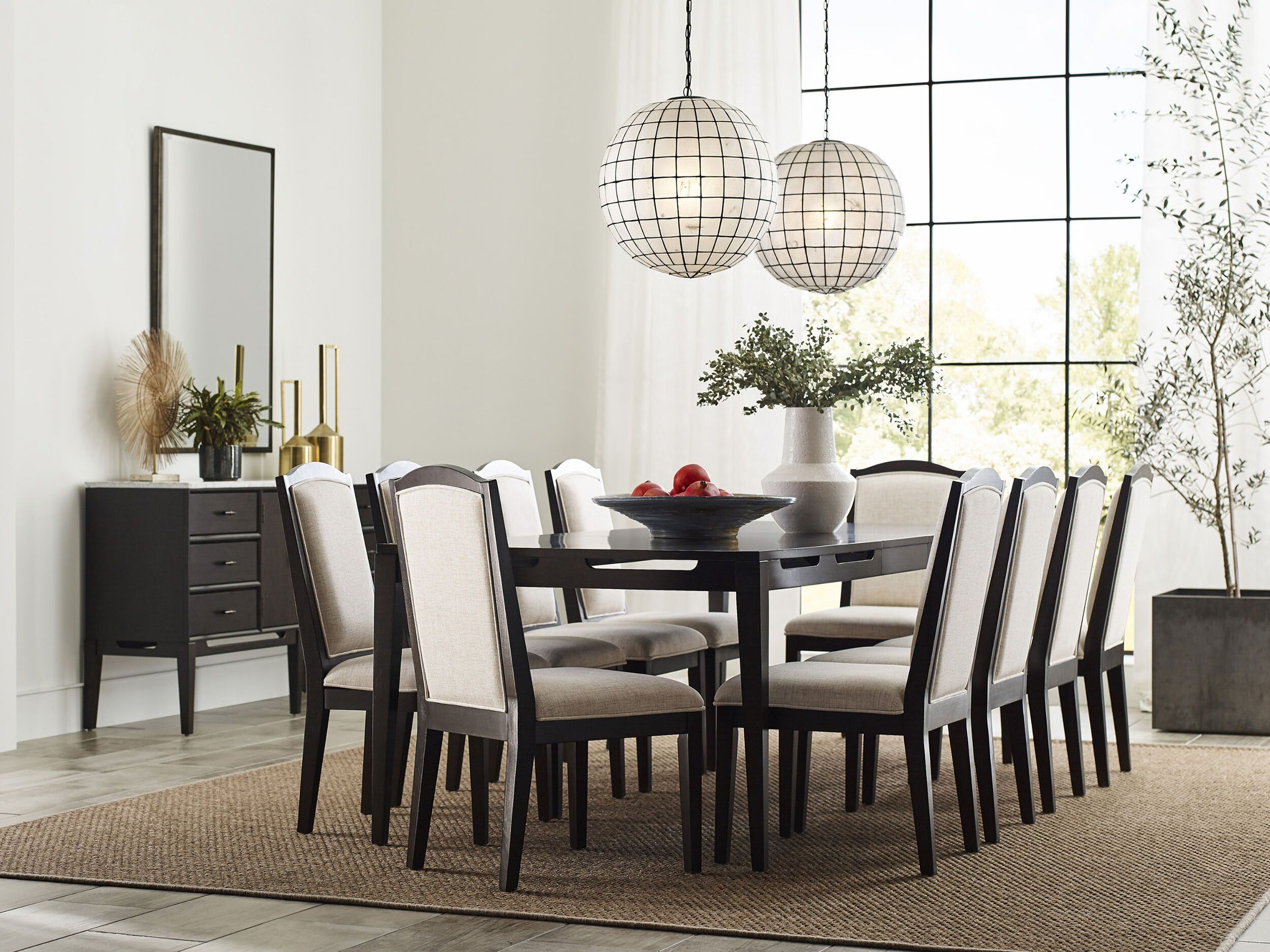 The appearance of Sutton Extendable Dining Room Set In French Roast designed by Aspenhome in the transitional interior design. This roast piece of furniture was selected by 1StopBedrooms from Sutton Collection to add a touch of cosiness and style into your home. Sku: I3048-6050;I3048-6620S. Material: Wood. Table Top Shape: Rectangular. Size: 42" x 98".