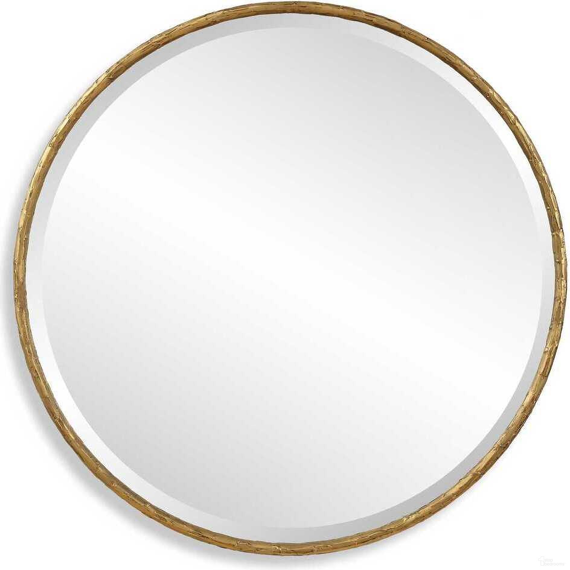 Sutton Round Mirror In Gold
