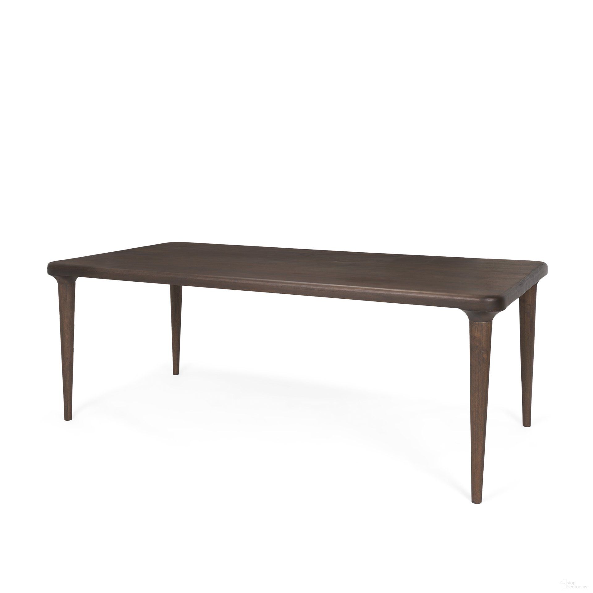 The appearance of Suvan 84 x 42 Inch Solid Wood Rectangular Dining Table In Medium Dark Brown designed by Mercana in the modern / contemporary interior design. This dark brown piece of furniture was selected by 1StopBedrooms from Suvan Collection to add a touch of cosiness and style into your home. Sku: 70871-AB. Table Base Style: Legs. Material: Wood. Table Top Shape: Rectangular. Size: 84" x 42".