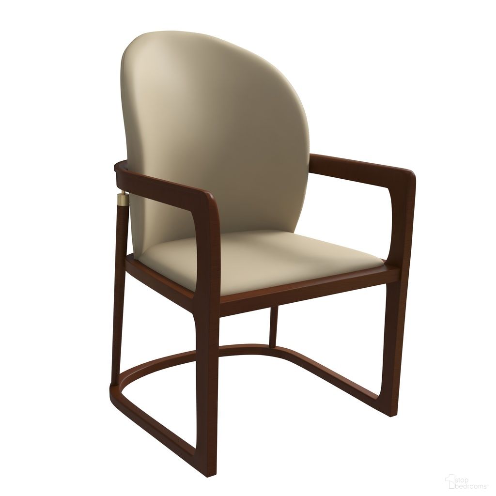 The appearance of Svelta Elegant Wooden Dining Chair In Taupe designed by LeisureMod in the modern / contemporary interior design. This taupe piece of furniture was selected by 1StopBedrooms from Svelta Collection to add a touch of cosiness and style into your home. Sku: SC58TP. Material: Leather. Chair Type: Arm Chair.