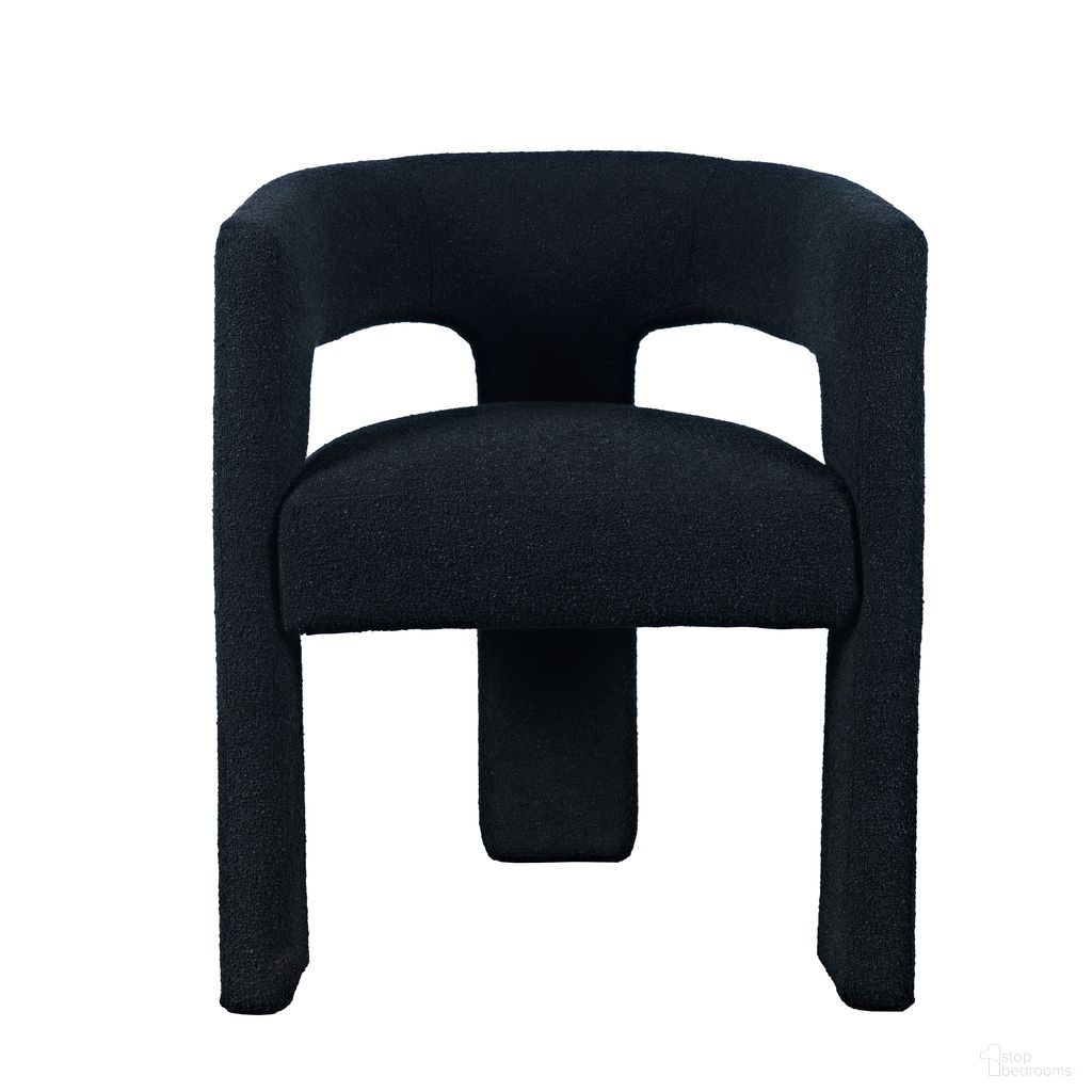 The appearance of Sven Upholstered Three-Leg Curved Back Dining Chair In Black designed by Jofran in the modern / contemporary interior design. This black piece of furniture was selected by 1StopBedrooms from Sven Collection to add a touch of cosiness and style into your home. Sku: SVEN-CH-BLACK. Material: Plywood. Chair Type: Arm Chair.
