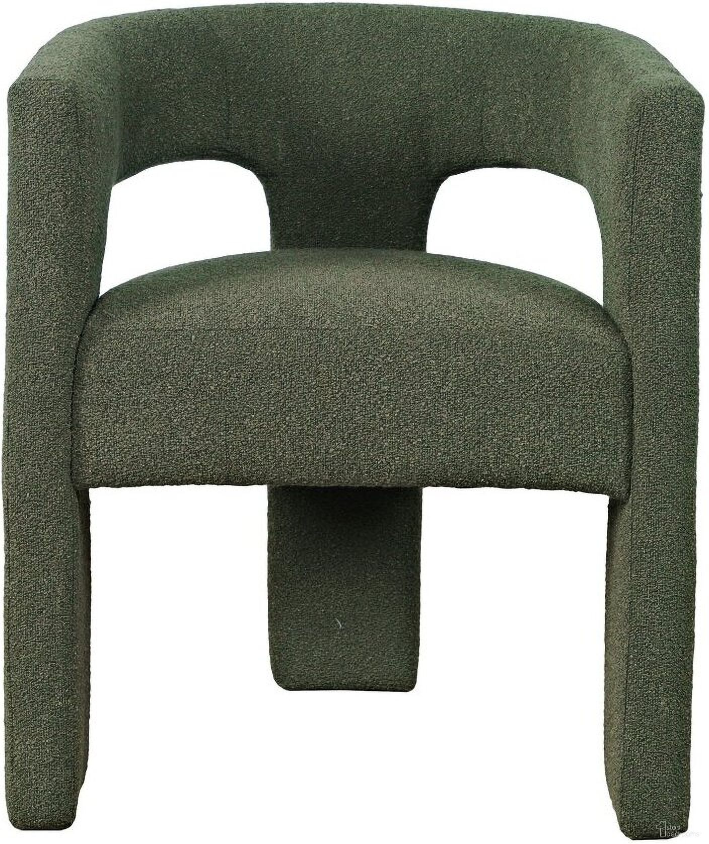 The appearance of Sven Upholstered 3 Leg Curved Back Dining Chair In Forest designed by Jofran in the modern / contemporary interior design. This forest piece of furniture was selected by 1StopBedrooms from Sven Collection to add a touch of cosiness and style into your home. Sku: SVEN-CH-FOREST. Material: Plywood. Chair Type: Arm Chair.