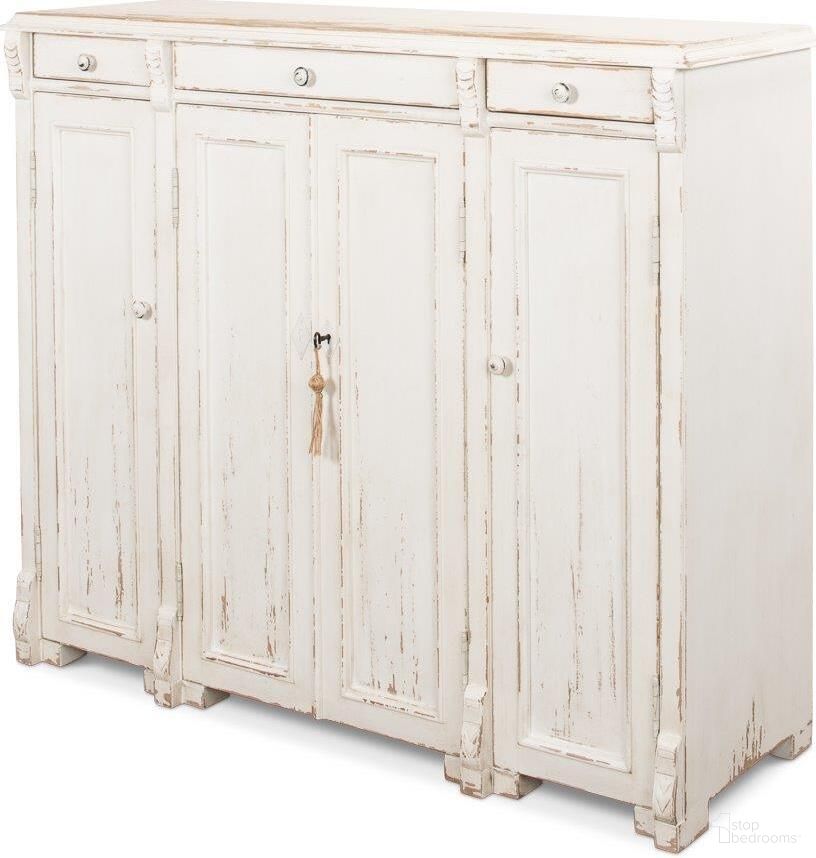 Swan White Tall Sideboard