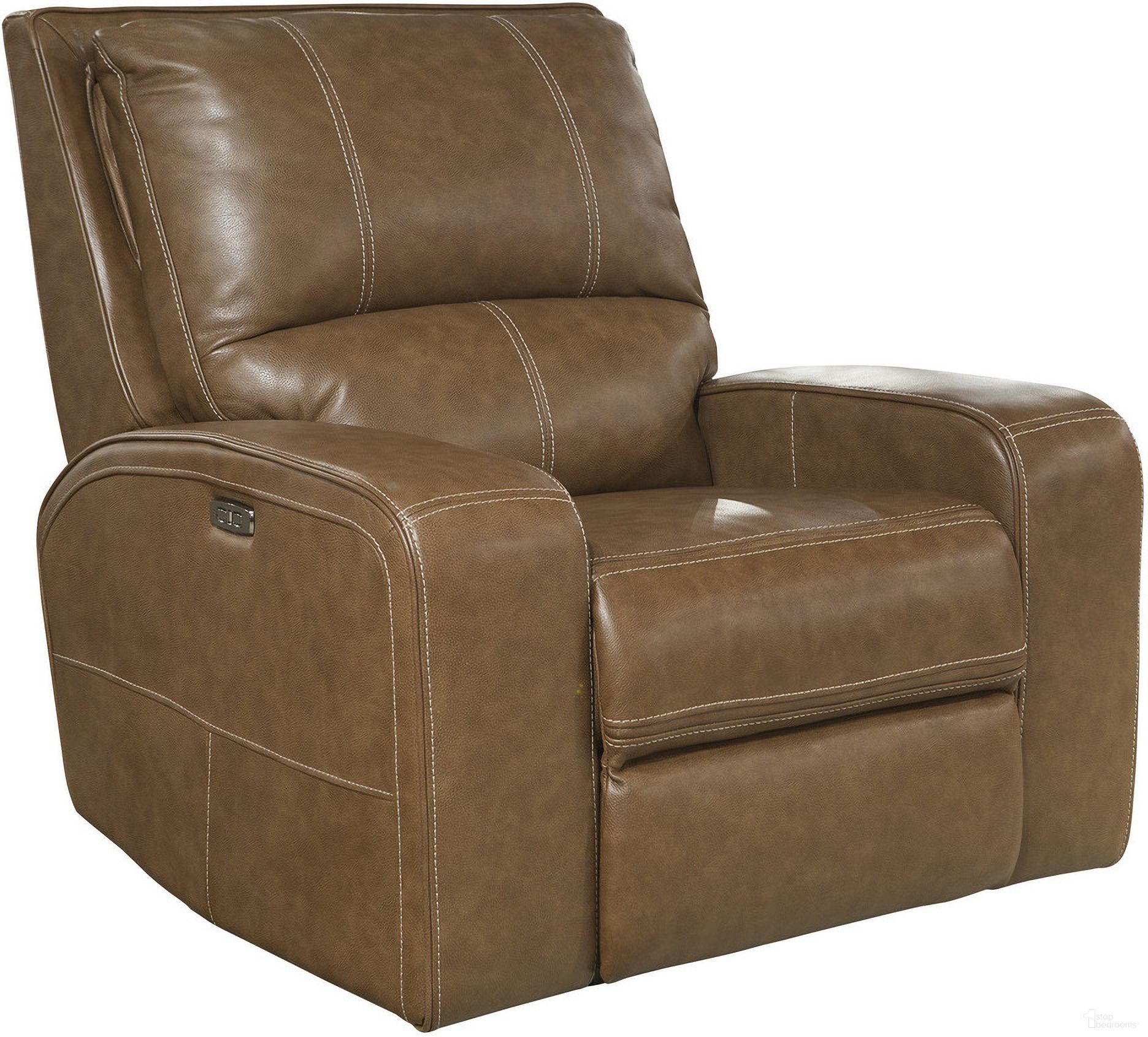 The appearance of Swift Bourbon Power Recliner designed by Parker House in the traditional interior design. This brown piece of furniture  was selected by 1StopBedrooms from Swift Collection to add a touch of cosiness and style into your home. Sku: MSWI#812PH-BOU. Material: Leather.