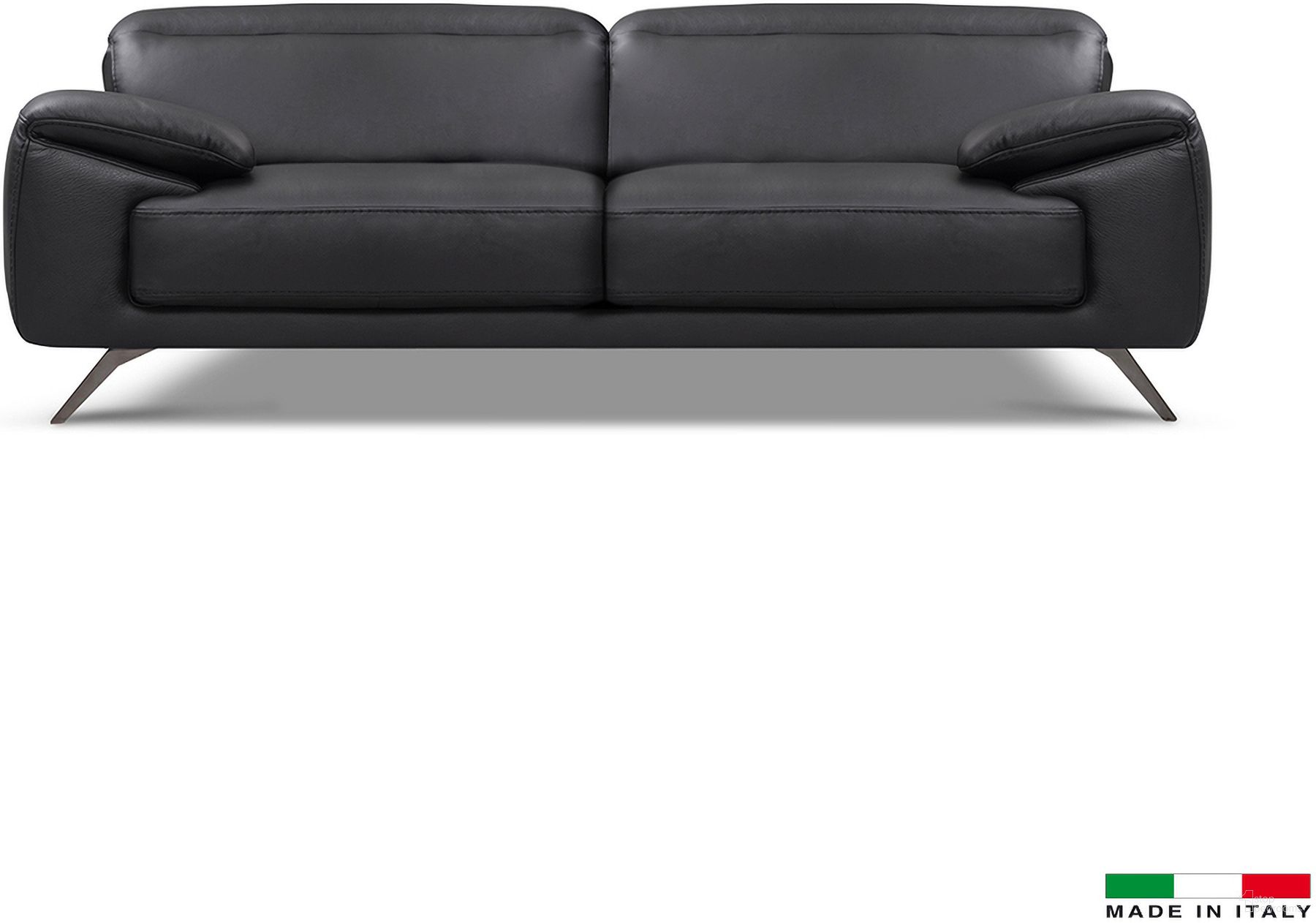 The appearance of Swing Sofa In Black designed by Bellini Modern Living in the interior design. This black piece of furniture was selected by 1StopBedrooms from Swing Collection to add a touch of cosiness and style into your home. Sku: Swing S BLK. Material: Leather.