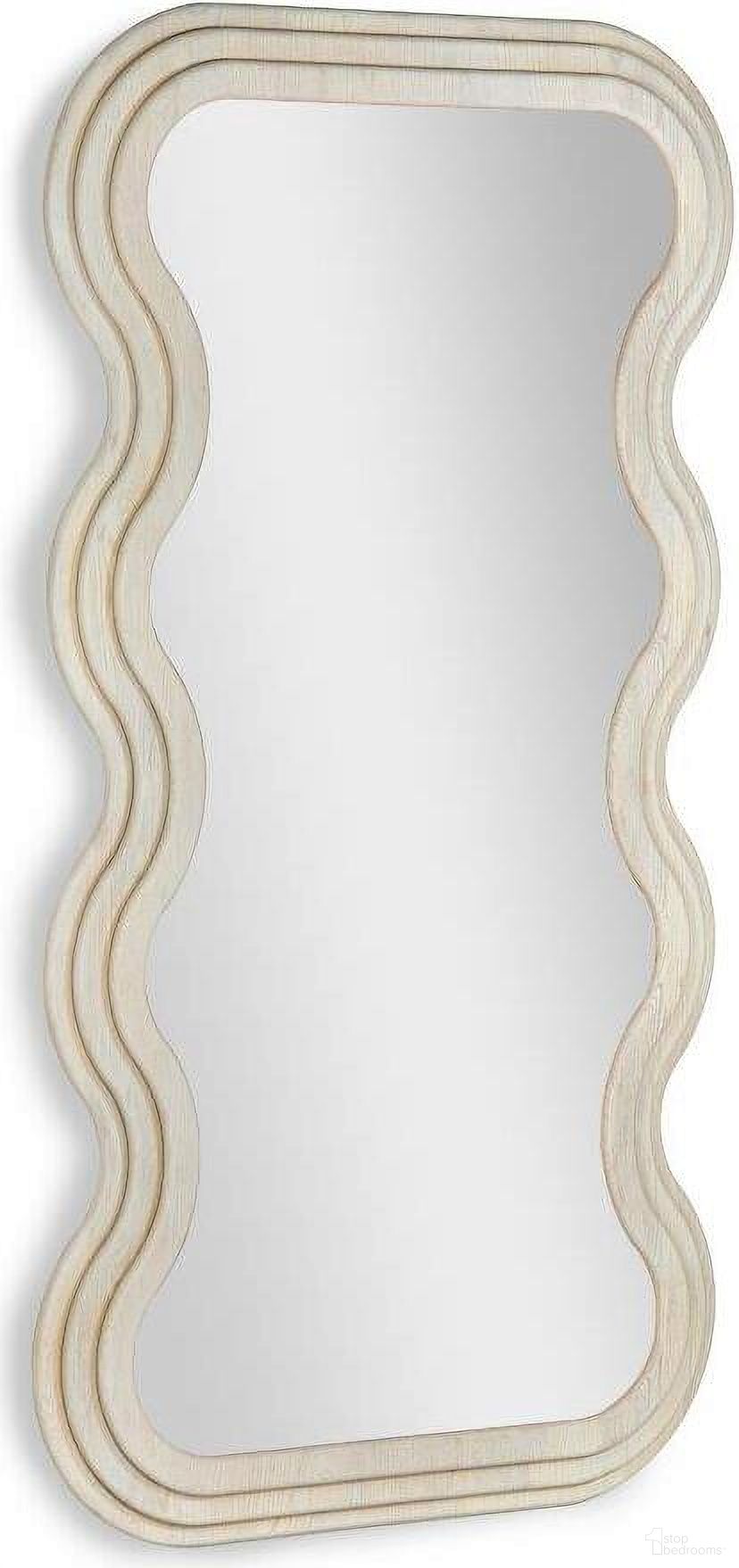 The appearance of Swirl Floor Mirror In White designed by Union Home Furniture in the modern / contemporary interior design. This white piece of furniture  was selected by 1StopBedrooms from Swirl Collection to add a touch of cosiness and style into your home. Sku: BDM00193. Material: Wood.