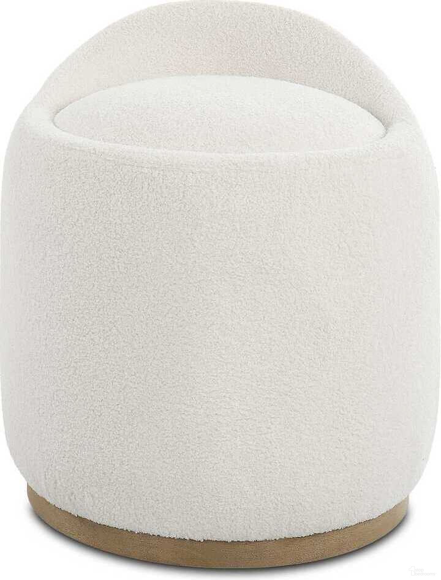 The appearance of Swirl Swivel Sheepskin Ottoman In White designed by Uttermost in the modern / contemporary interior design. This white piece of furniture was selected by 1StopBedrooms from Swirl Collection to add a touch of cosiness and style into your home. Sku: 23186. Material: Hardwood.