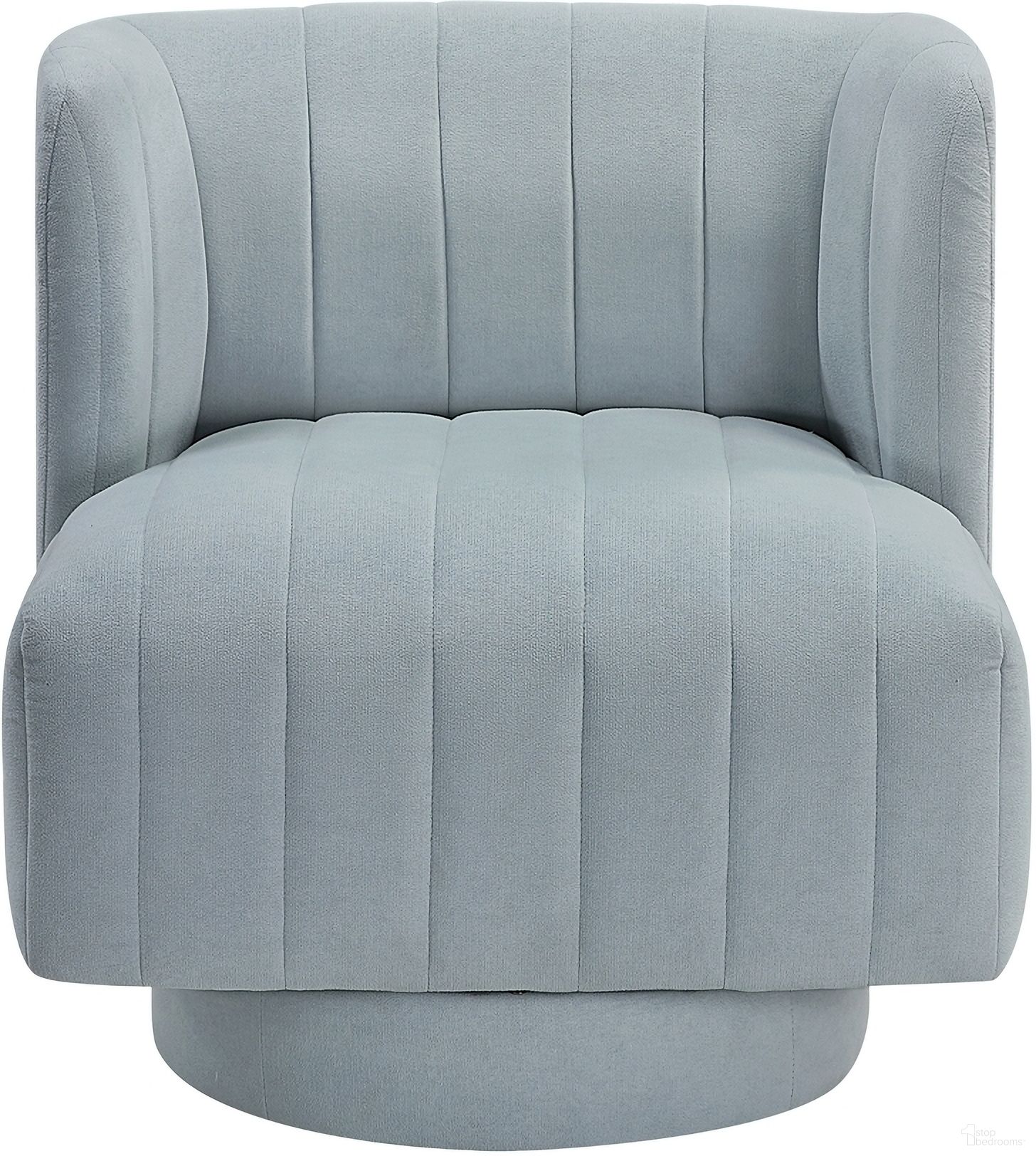 The appearance of Joyce Swivel Chair In Gray designed by Homelegance in the modern / contemporary interior design. This gray piece of furniture  was selected by 1StopBedrooms from Joyce Collection to add a touch of cosiness and style into your home. Sku: 1052AQ-1. Material: Fabric.