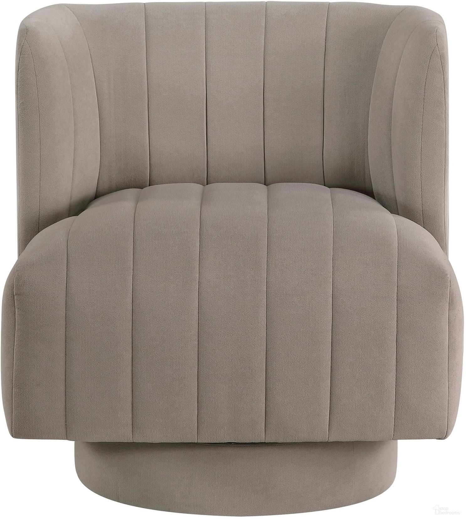 The appearance of Joyce Swivel Chair In Taupe designed by Homelegance in the modern / contemporary interior design. This taupe piece of furniture was selected by 1StopBedrooms from Joyce Collection to add a touch of cosiness and style into your home. Sku: 1052TP-1. Material: Fabric.