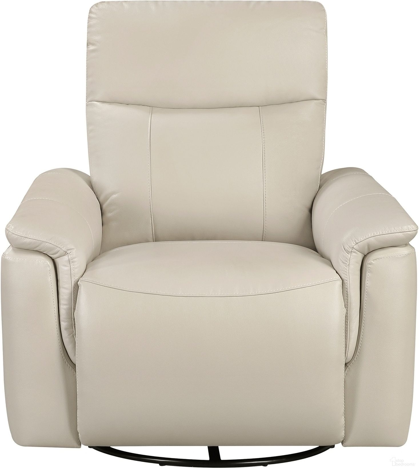Hadley Swivel Glider Reclining Chair In Beige