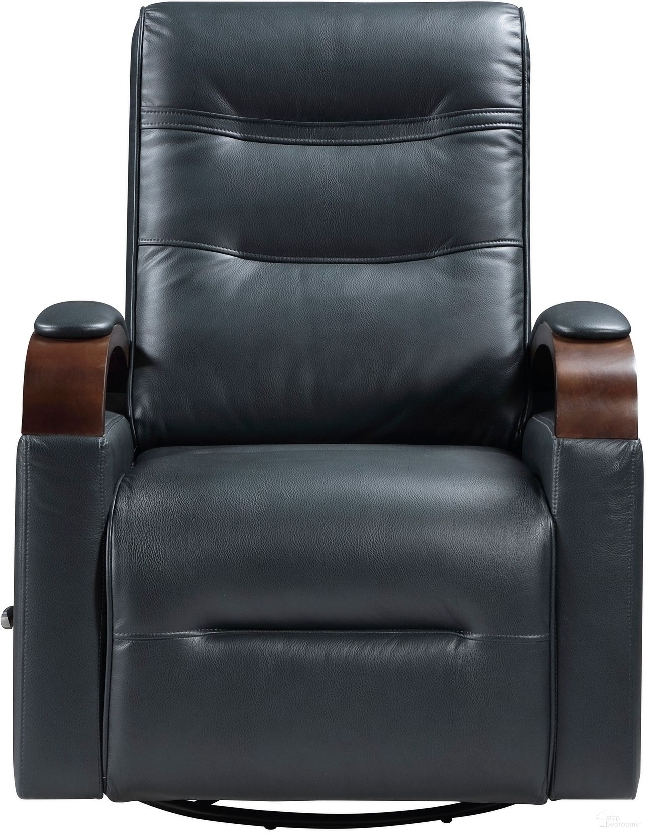 The appearance of Margot Swivel Glider Reclining Chair In Black designed by Homelegance in the modern / contemporary interior design. This black piece of furniture was selected by 1StopBedrooms from Margot Collection to add a touch of cosiness and style into your home. Sku: 9708NV-1SW. Material: Faux Leather.