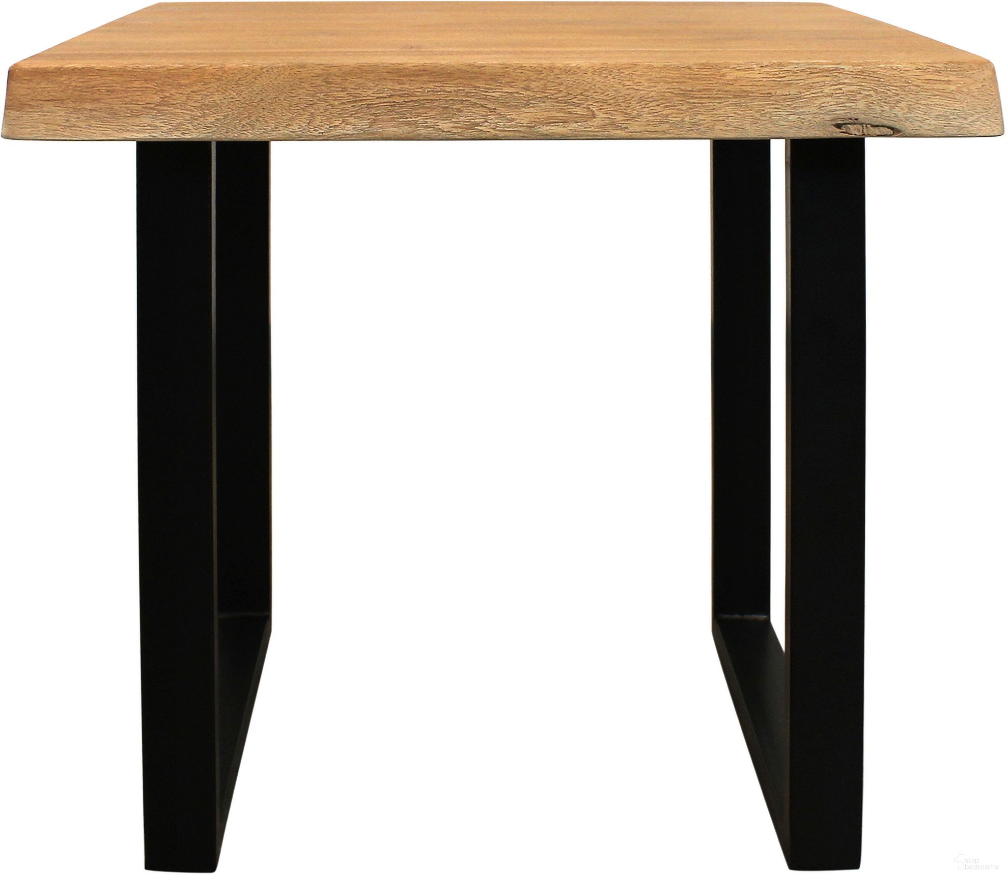 The appearance of Sycamore Rustic Solid Wood End Table with Live Edge In Natural designed by Moti in the country / farmhouse interior design. This natural piece of furniture  was selected by 1StopBedrooms from Sycamore Collection to add a touch of cosiness and style into your home. Sku: 59104001. Material: Wood.