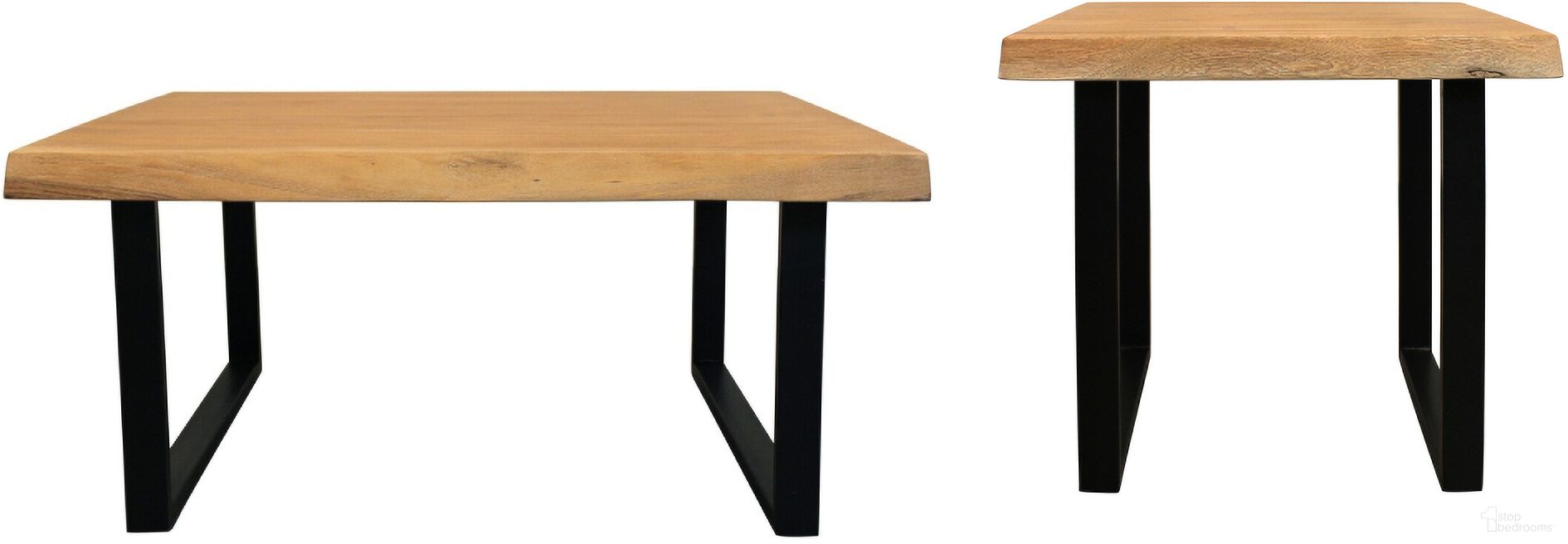 The appearance of Sycamore Solid Wood Live Edge Occasional Table Set In Natural designed by Moti in the country / farmhouse interior design. This natural piece of furniture  was selected by 1StopBedrooms from Sycamore Collection to add a touch of cosiness and style into your home. Sku: 59103003;59104001. Material: Wood.