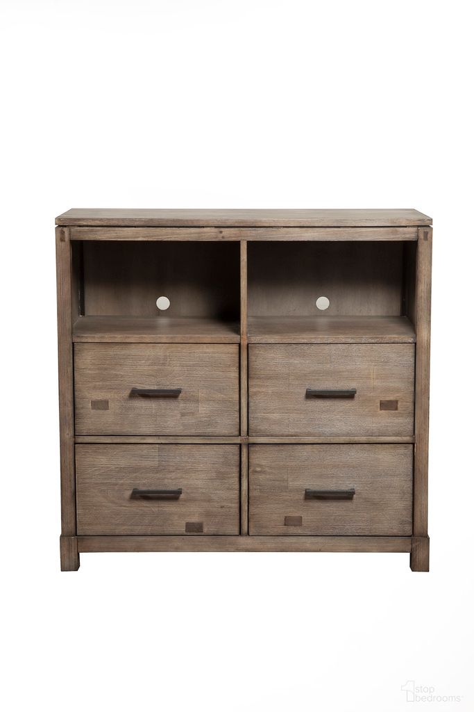 The appearance of Sydney 4 Drawer TV Media Chest In Weathered Grey designed by Alpine in the coastal interior design. This weathered grey piece of furniture was selected by 1StopBedrooms from Sydney Collection to add a touch of cosiness and style into your home. Sku: 1700-11. Material: Mahogany.
