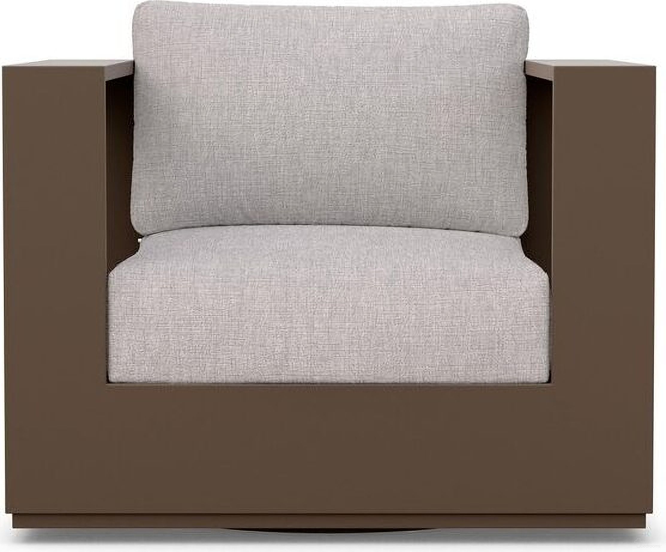 The appearance of Sydney Swivel Club Chair with Cushion In Fawn and Bronze designed by Azzurro Living in the modern / contemporary interior design. This fawn/bronze piece of furniture was selected by 1StopBedrooms from Sydney Collection to add a touch of cosiness and style into your home. Sku: SYD-A19S1S-CU. Material: Aluminum.