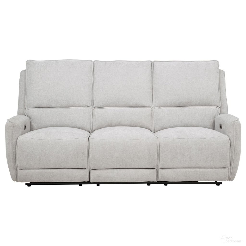 The appearance of Sylmar Chenille Upholstered Power Reclining Sofa In Dove Grey designed by Coaster in the transitional interior design. This dove grey piece of furniture was selected by 1StopBedrooms from Sylmar Collection to add a touch of cosiness and style into your home. Sku: 610521P. Material: Fabric.