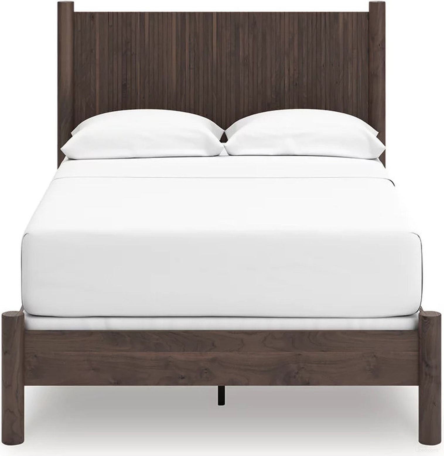 The appearance of Symarro Full Panel Bed In Brown designed by Signature Design by Ashley in the modern / contemporary interior design. This brown piece of furniture  was selected by 1StopBedrooms from Symarro Collection to add a touch of cosiness and style into your home. Sku: NCB2614-184;NCB2614-187. Bed Type: Panel Bed. Bed Size: Full.