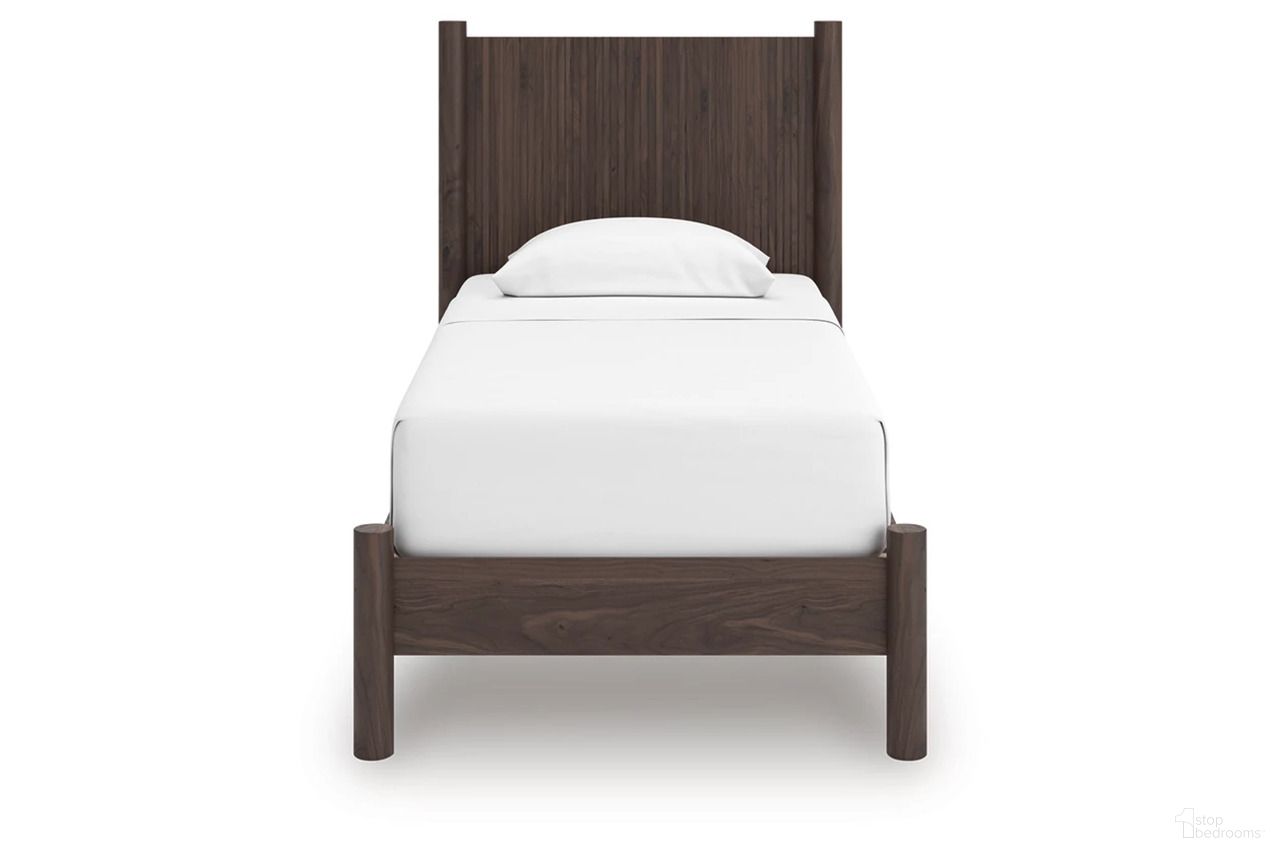 The appearance of Symarro Twin Panel Platform Bed In Brown designed by Signature Design by Ashley in the modern / contemporary interior design. This brown piece of furniture was selected by 1StopBedrooms from Symarro Collection to add a touch of cosiness and style into your home. Sku: B100-11;NCB2614-153;NCB2614-52. Bed Type: Platform Bed. Bed Size: Twin.