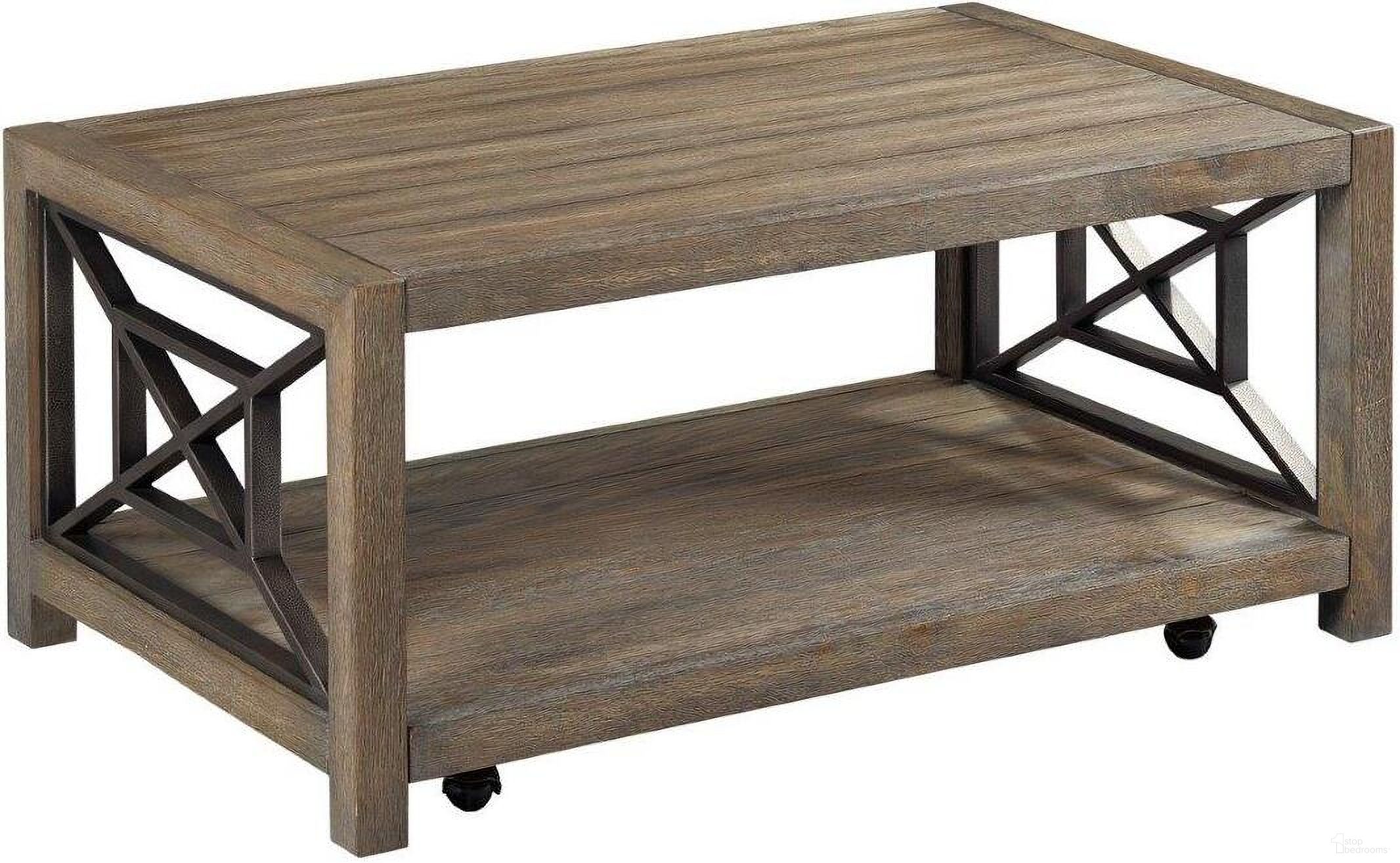 The appearance of Synthesis-Hamilton Small Rectangular Cocktail Table designed by Hammary in the transitional interior design. This light stain piece of furniture  was selected by 1StopBedrooms from Hamilton Collection to add a touch of cosiness and style into your home. Sku: 839-913. Material: Wood.