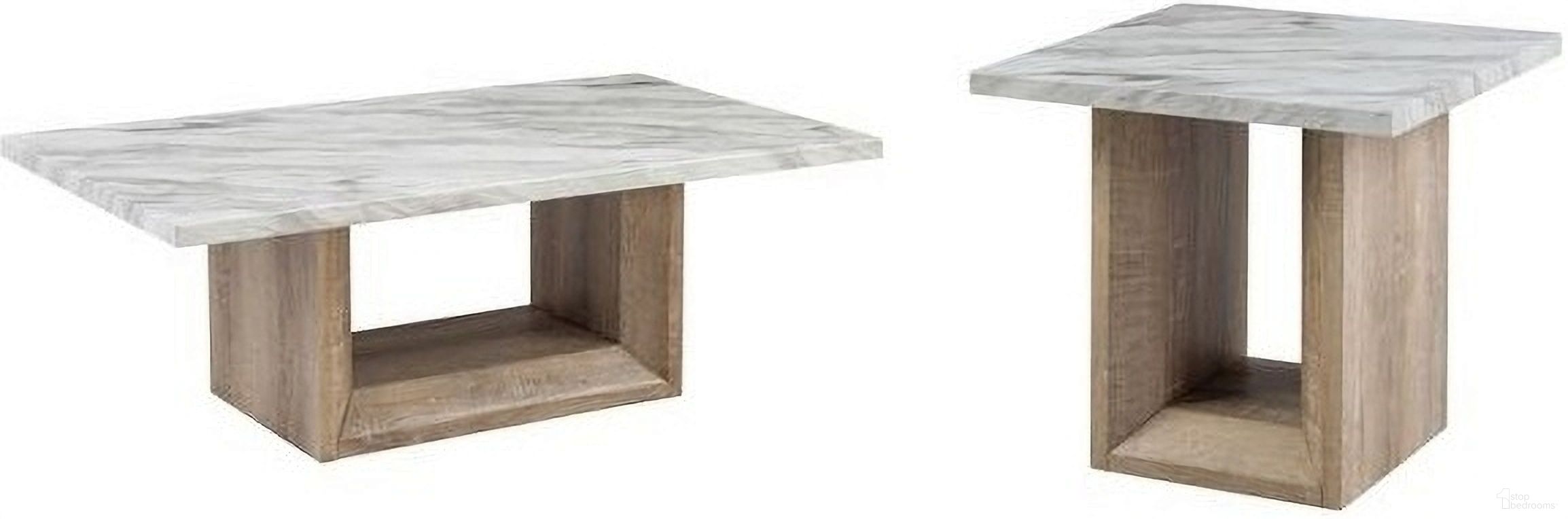 The appearance of T02 Occasional Table Set In Natural and White designed by Global Furniture USA in the modern / contemporary interior design. This natural and white piece of furniture  was selected by 1StopBedrooms from T02 Collection to add a touch of cosiness and style into your home. Sku: T02CT;T02ET. Material: Marble.