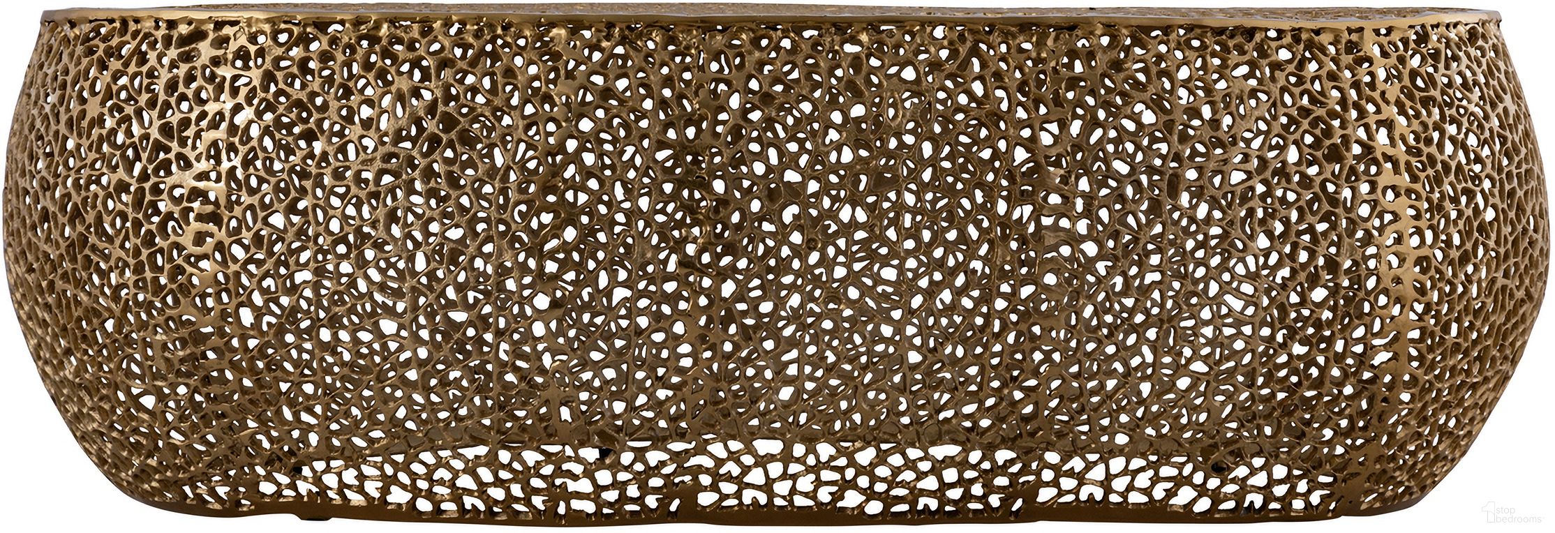 The appearance of T3601-50 Oval Coffee Table In Gold designed by Galaxy Home Furnishings in the modern / contemporary interior design. This gold piece of furniture was selected by 1StopBedrooms from T3601-50 Collection to add a touch of cosiness and style into your home. Sku: 601955552288. Material: Aluminium.