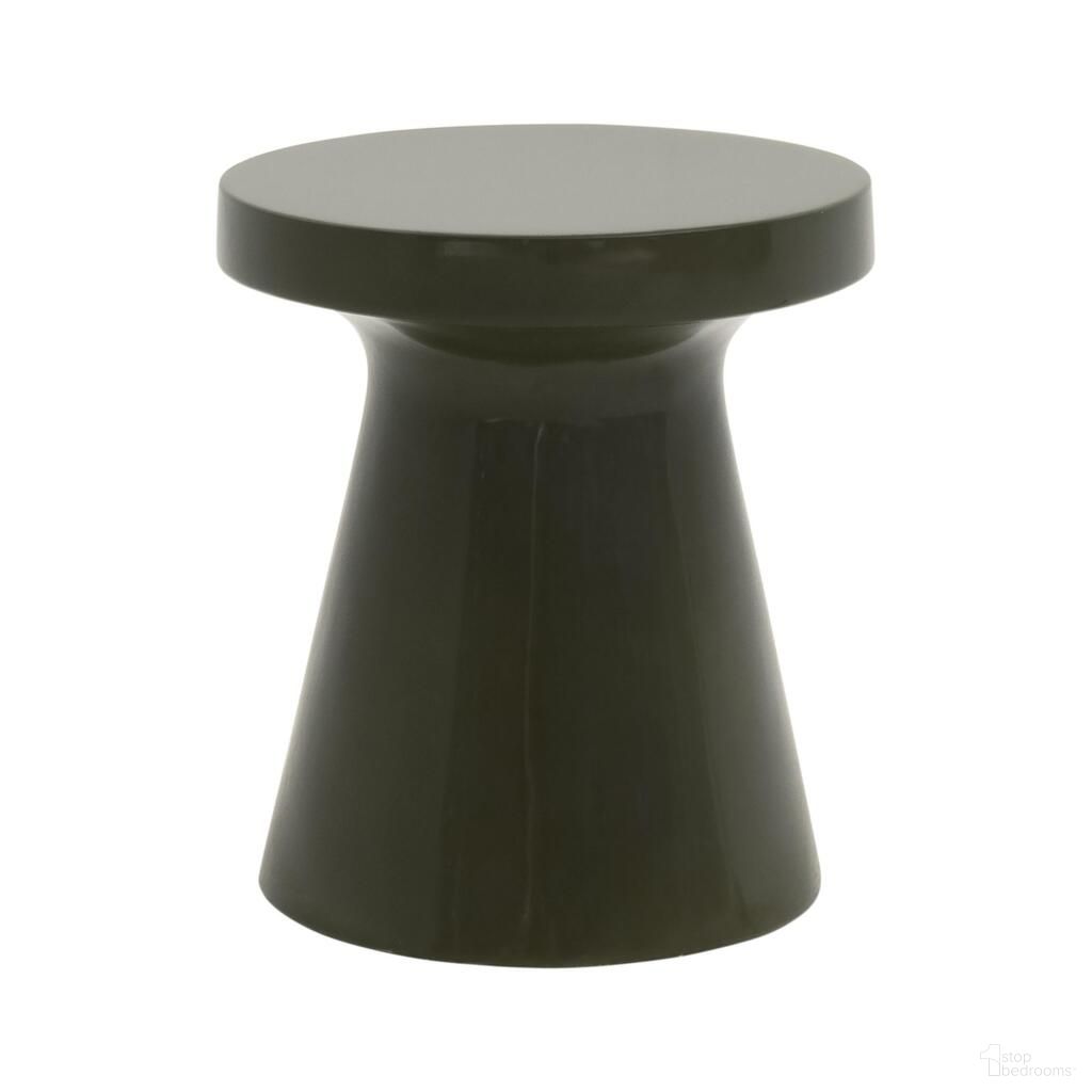Tack Accent Table In Olive Polished