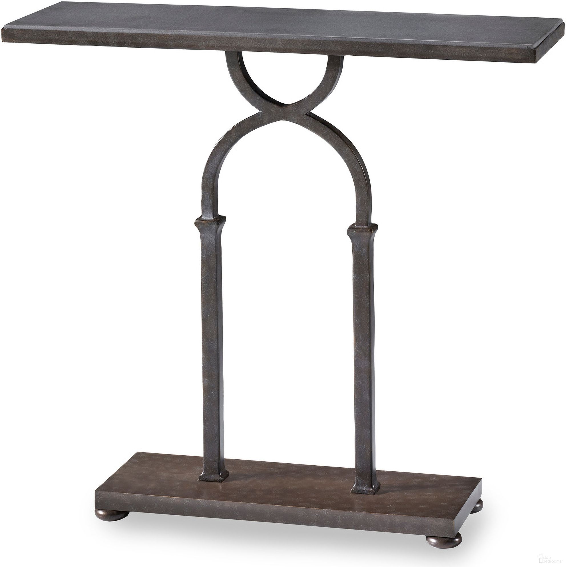 The appearance of Tack Console In Steel designed by Maitland-Smith in the modern / contemporary interior design. This steel piece of furniture  was selected by 1StopBedrooms from Maitland Smith Collection to add a touch of cosiness and style into your home. Sku: HM1008. Material: Steel.
