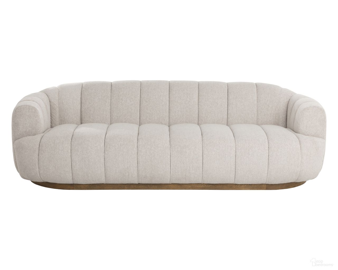 Tadeo Sofa In Warm Brown and Dove Cream