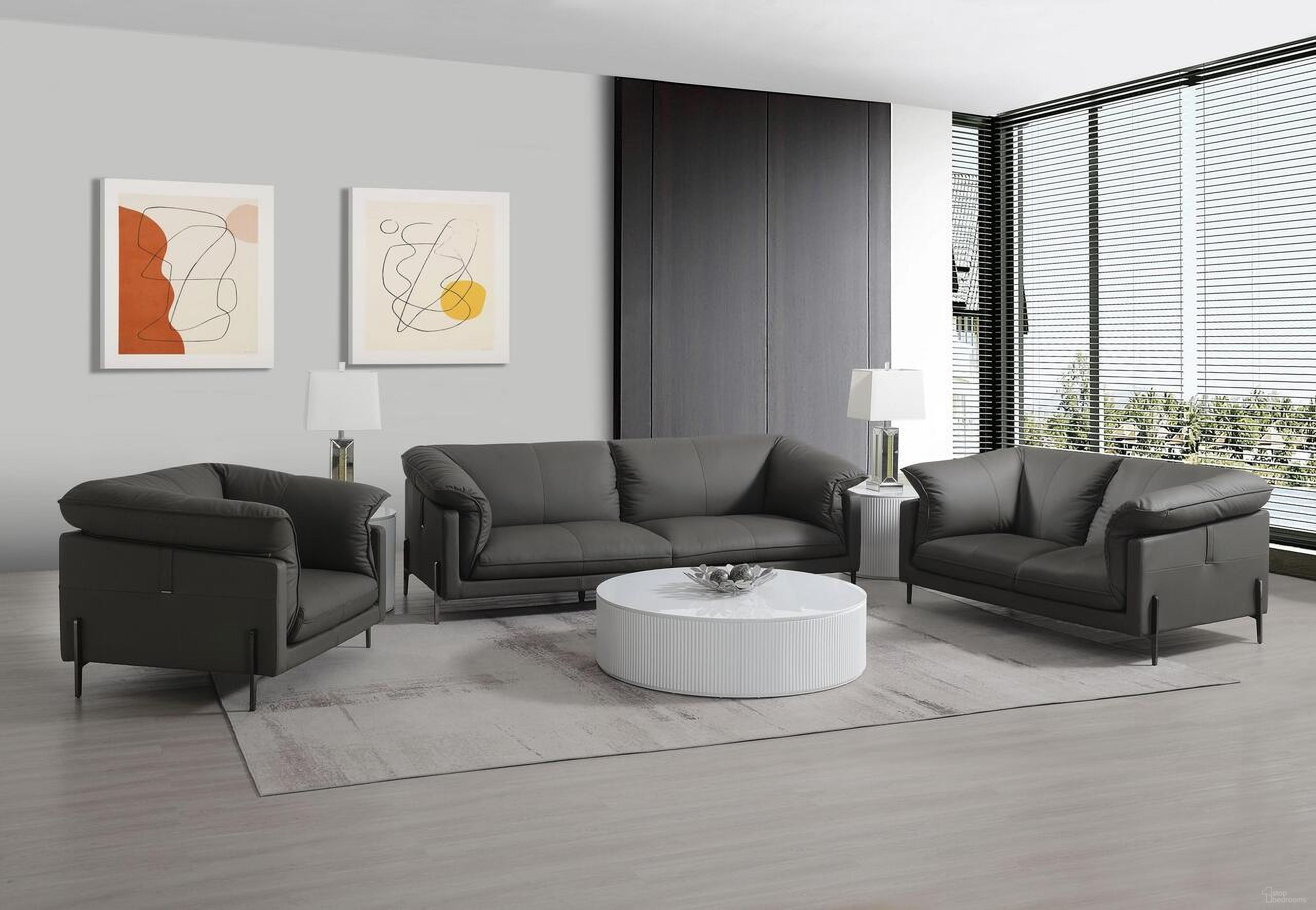 The appearance of Tadi Living Room Set In Black designed by ACME in the modern / contemporary interior design. This black piece of furniture was selected by 1StopBedrooms from Tadi Collection to add a touch of cosiness and style into your home. Sku: LV04510-1;LV04510-2;LV04511. Material: Upholstered.