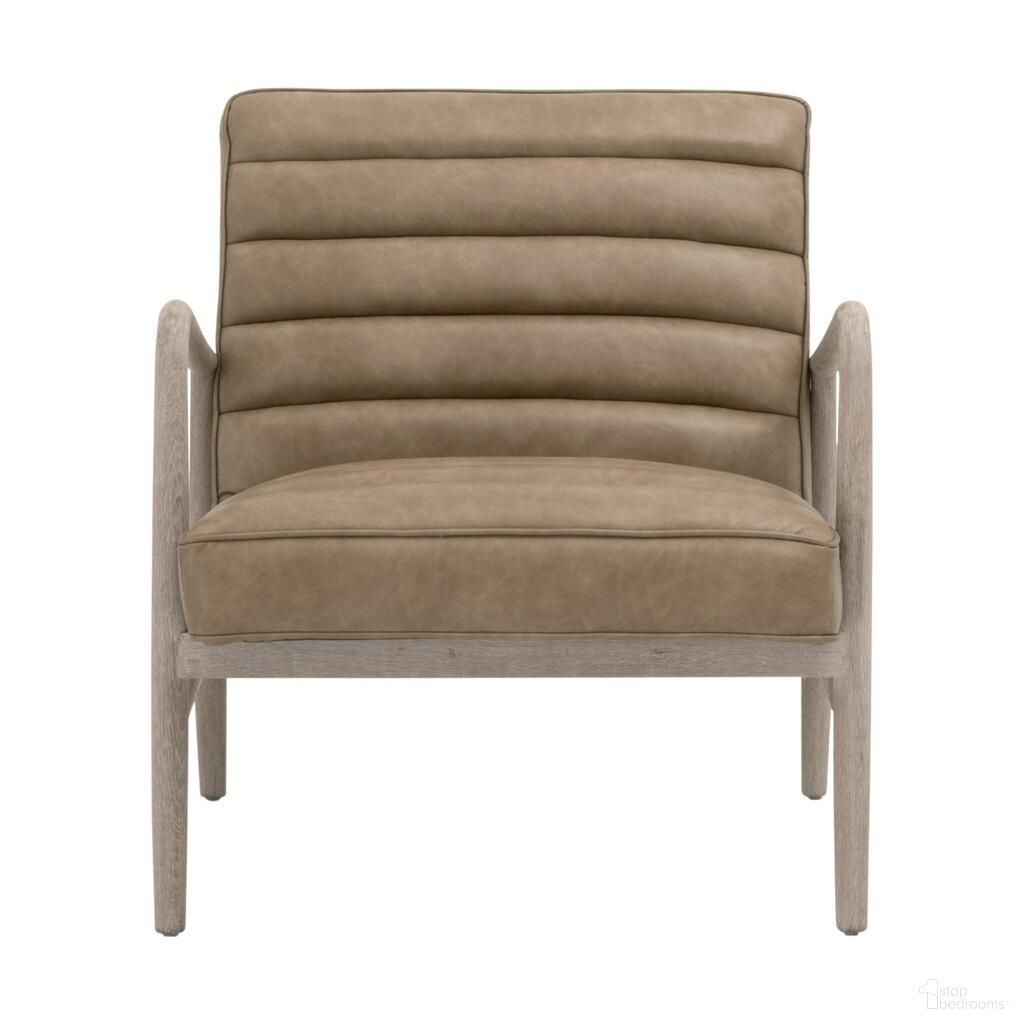 Tahoe Club Chair In Ivanhoe Toast and Natural Gray