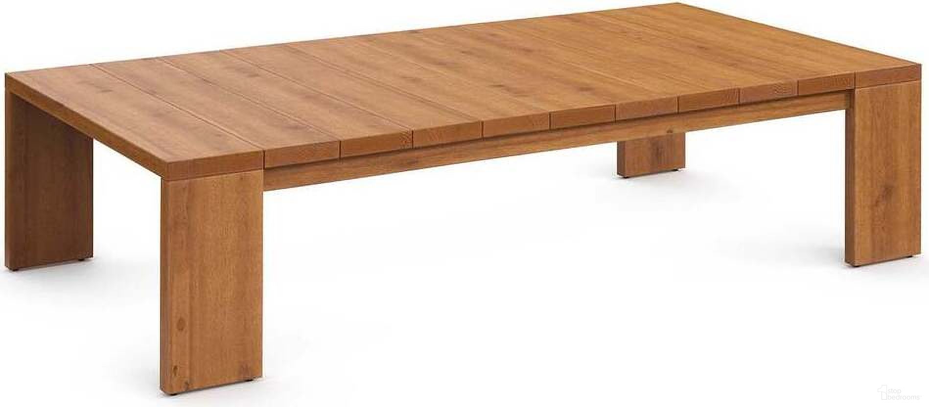 The appearance of Tahoe Outdoor Patio Acacia Wood Coffee Table In Natural designed by Modway in the modern / contemporary interior design. This natural piece of furniture  was selected by 1StopBedrooms from Tahoe Collection to add a touch of cosiness and style into your home. Sku: EEI-6786-NAT. Material: Wood. Table Top Shape: Rectangular.
