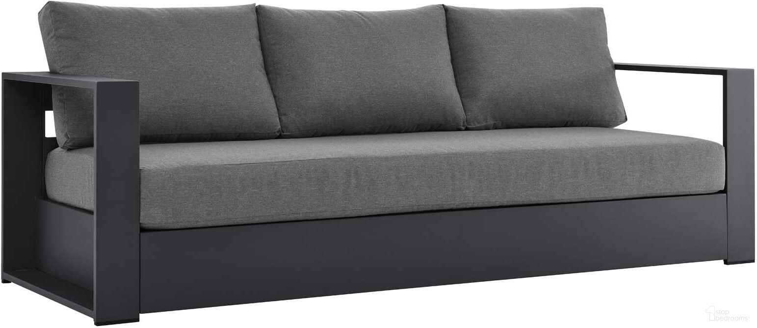 The appearance of Tahoe Outdoor Patio Powder-Coated Aluminum Sofa In Gray Charcoal designed by Modway in the modern / contemporary interior design. This gray charcoal piece of furniture  was selected by 1StopBedrooms from Tahoe Collection to add a touch of cosiness and style into your home. Sku: EEI-5676-GRY-CHA. Material: Foam.