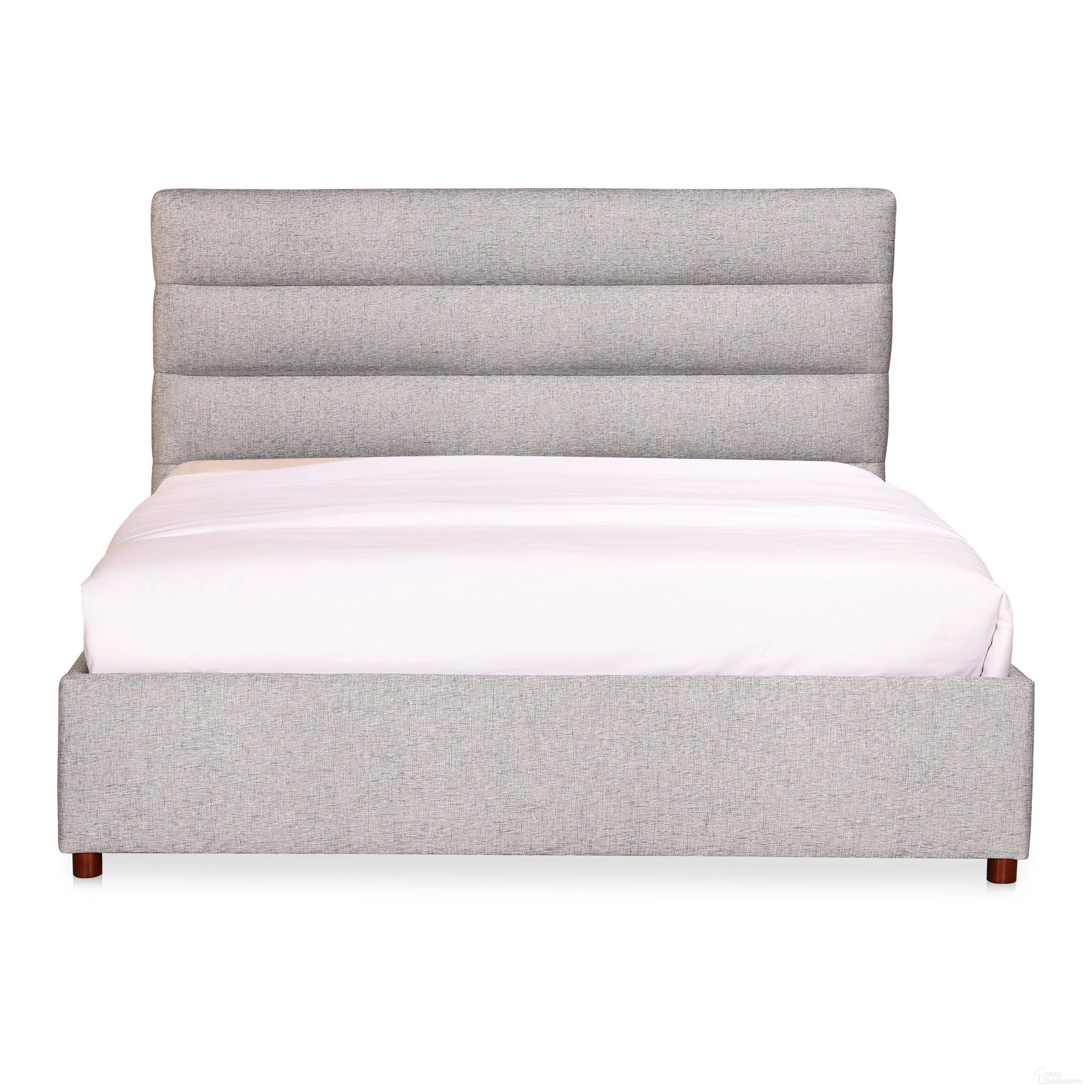 The appearance of Takio Light Grey Fabric Queen Bed designed by Moes Home in the modern / contemporary interior design. This grey piece of furniture was selected by 1StopBedrooms from Takio Collection to add a touch of cosiness and style into your home. Sku: RN-1139-29-0. Bed Type: Platform Bed. Material: Fabric. Bed Size: Queen.