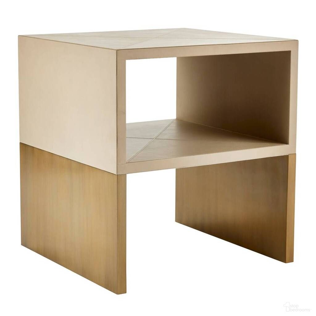 The appearance of Talcon End Table In Bone designed by Arteriors in the modern / contemporary interior design. This bone piece of furniture  was selected by 1StopBedrooms from Talcon Collection to add a touch of cosiness and style into your home. Sku: FEI07. Material: Leather.
