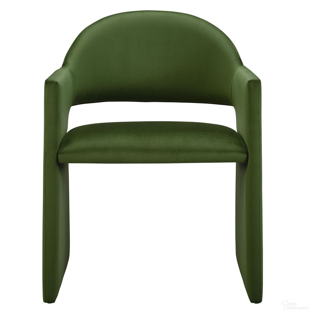 The appearance of Talia Performance Velvet Dining Armchair In Moss Green designed by Modway in the modern / contemporary interior design. This moss green piece of furniture  was selected by 1StopBedrooms from Talia Collection to add a touch of cosiness and style into your home. Sku: EEI-7081-MOG. Material: Velvet. Chair Type: Arm Chair.